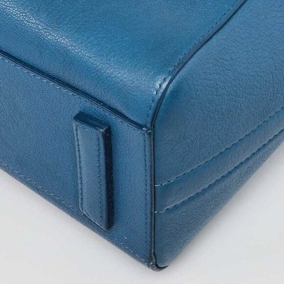 Givenchy Blue Sugar Goatskin Leather Mini Antigona Bag - Picture 4 of 11